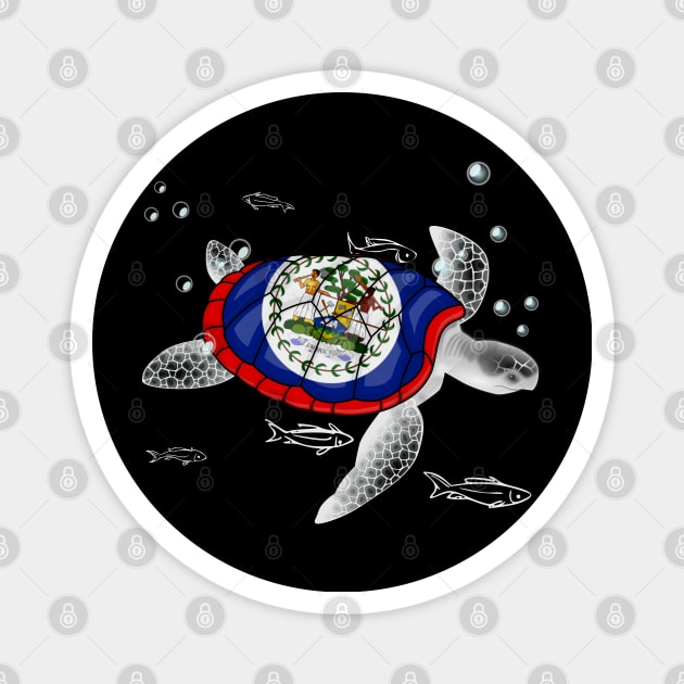 Belize Turtle Magnet by Fusti